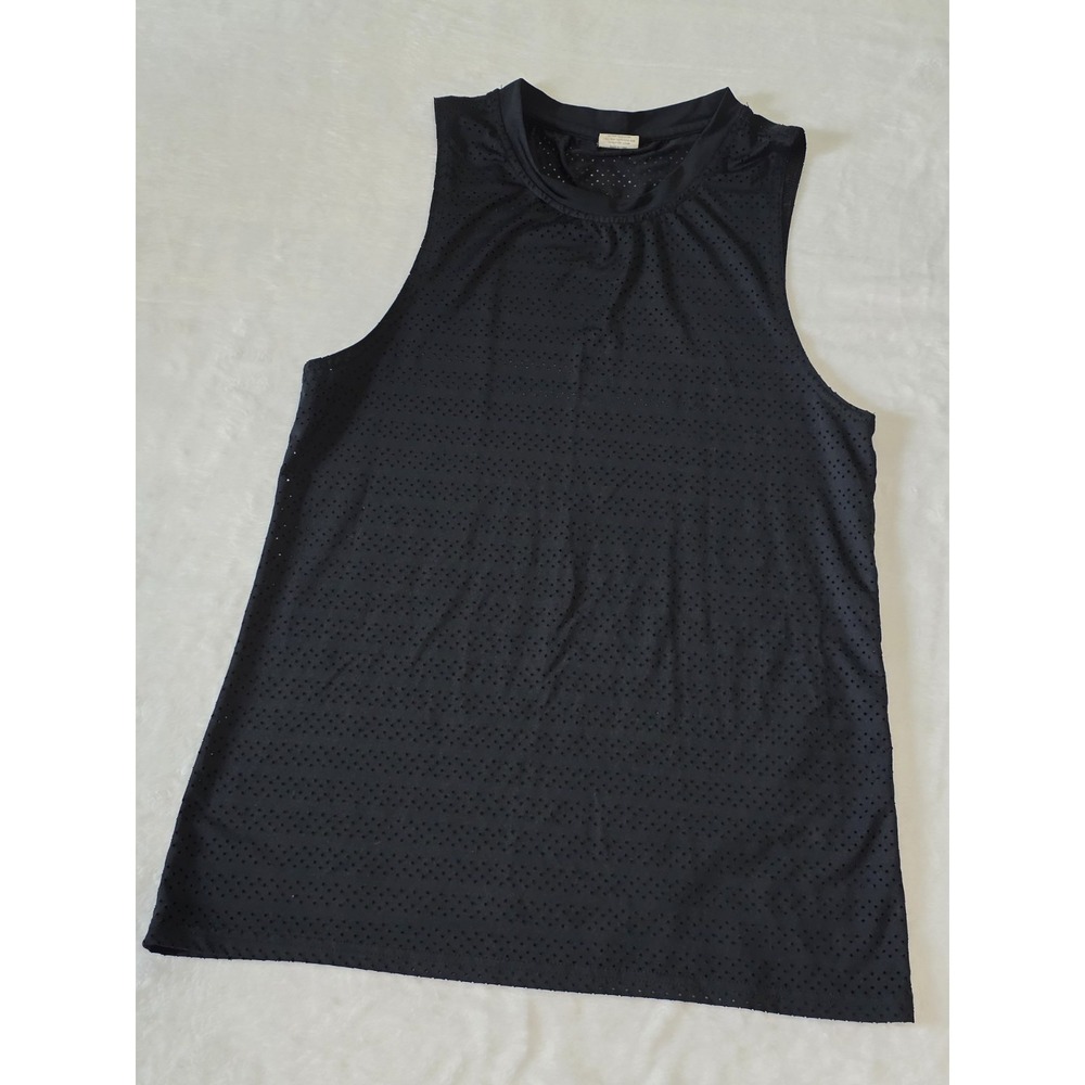 ZYIA Active Womens Small Black Chill perforated breathable sleeveless tank top